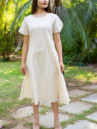 Translucent Sleeves Side Kali Kora Dress MORALFIBRE