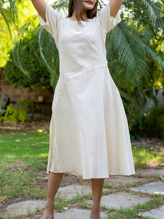 Translucent Sleeves Side Kali Kora Dress MORALFIBRE