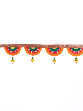 Satrangi Handcrafted Bamboo Marigold Toran