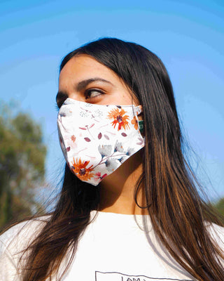 Floral Bamboo Face Mask Ecokari