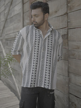 Black- White Linen Shirt Weavsters