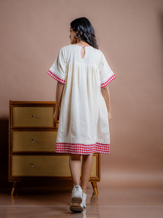 Nyara Embroidered Kora Kala Cotton Dress