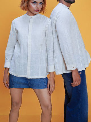 UnisexKala Cotton Handloom Angrezi Shirt Inkriti