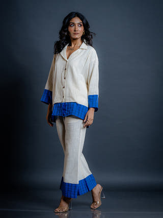 Maris Kora-Blue Kala Cotton Co-ord Set