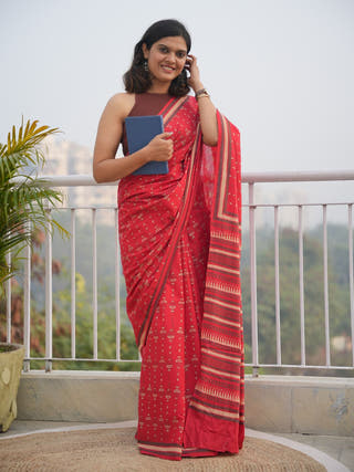 Roshni Mrida Dabu Cotton Sarees