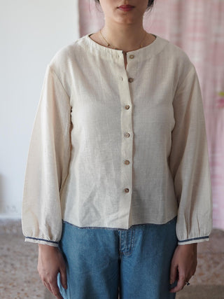 Mogra Shirt Off White with N.