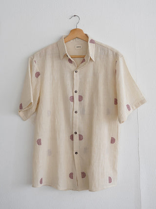 Half Moons Men shirt Off White with N