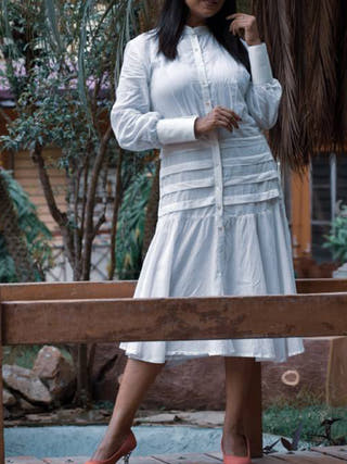 Romantic Rendezvous Zephyr White Frills and Falls
