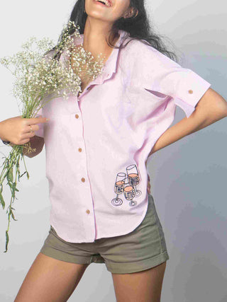The Lilac Cheers Shirt Lavender Tyas