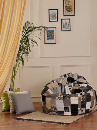 Monochrome Beanbag Cover