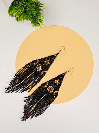 Handmade Celestial Earring Pusha Bead Work