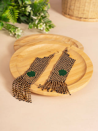 Handmade Beadwork Feather Earing Pusha Bead Work