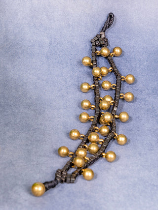 Dhokra Jewellery Bracelet Black and Gold Anwesha