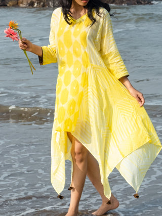 Dawn Sunflower Tunic Yellow AMAR KOSA