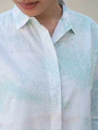 Moss Print Shirt Dress