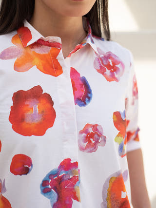 Rose Print Tunic with Pant