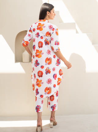 Rose Print Tunic with Pant