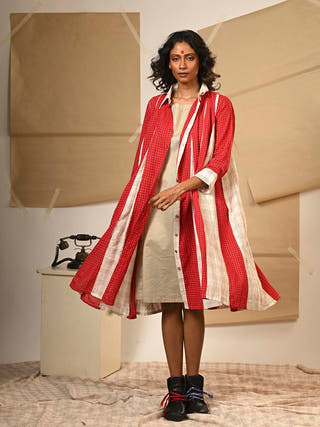 Box Pleat Dress Prathaa