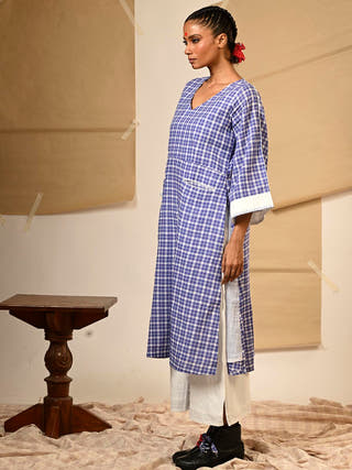 Blue Tunic Pants Set Prathaa