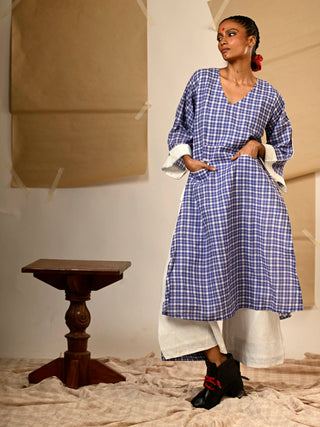 Blue Tunic Pants Set Prathaa