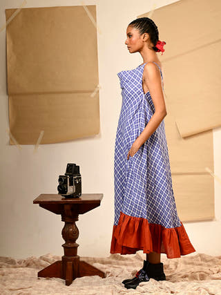 Spaghetti Cowl Dress Prathaa