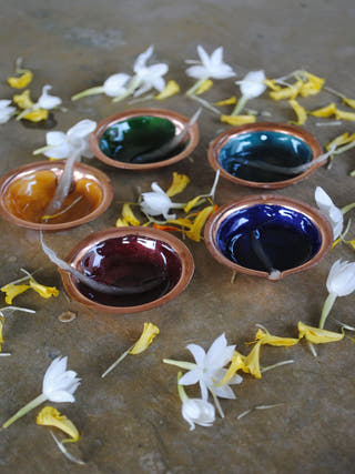 Solid Colour Plain Diya