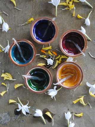 Solid Colour Plain Diya