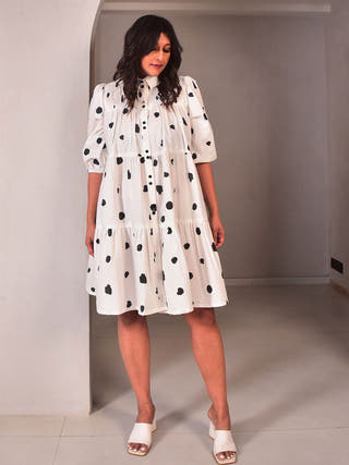 Dottie Button Down Dress WhySoBlue Black