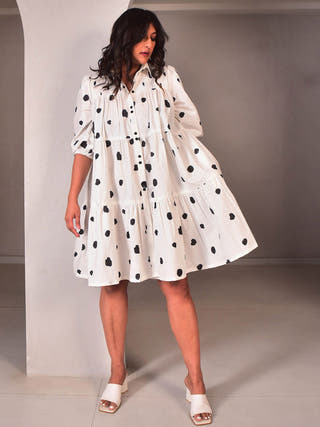 Dottie Button Down Dress WhySoBlue Black