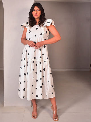 Dottie Ruffled Dress WhySoBlue Black