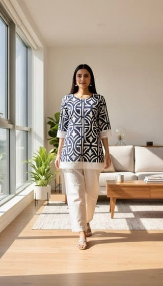Neerja Mosaic Mirage Kurti