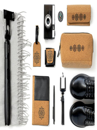 Noir Vegan Leather Holiday Travel Set