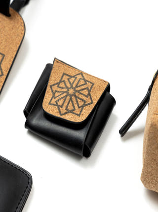 Noir Vegan Leather Holiday Travel Set