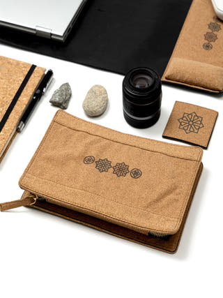 Noir Vegan Leather Desk Set