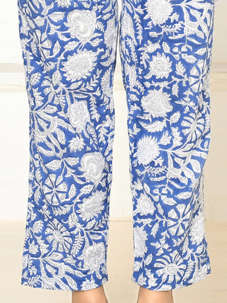Eiley Handprinted Pant Blue EXPRESSIONS BY UV