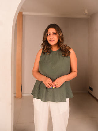 Dark Green Everyday Top