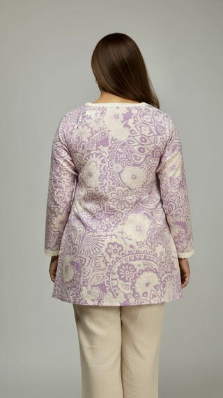 Niva Lilac Whisper Kurti