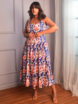 Zia Pleated dress Why So Blue Blue