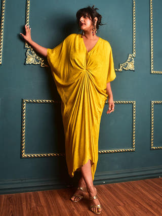 Raha Kaftan Why So Blue Maroon