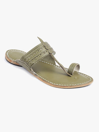 Sparkle Seaweed Men Kolhapuri Chappal