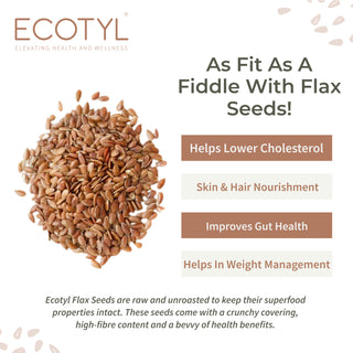 Flax Seeds Unroasted Set of 2 Ecotyl