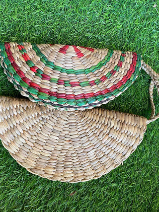 Water Hyacinth Grass Clutch Striped