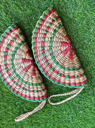 Water Hyacinth Grass Clutch Striped