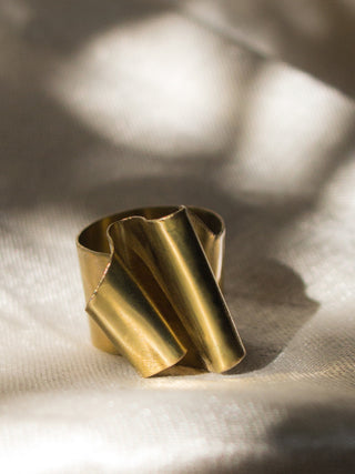 F Fold Ring Juju by Grishma