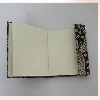 Glaze Upcycled Handloom Fabric Journal Kauseyah