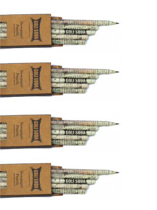 Upcycled Plain Newspaper Pencils Pack of 20 Goli Soda