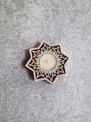 Octagon Star Tea Light | Set of 10