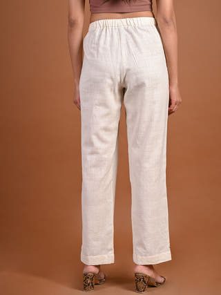 Straight Cut Organic Kala Cotton Pant Rang Creations