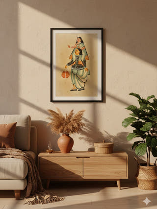 Bibi and Chef Wall Frame | Unframed