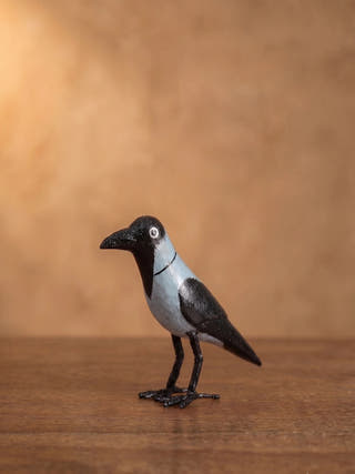 Kaga Handcrafted Wooden Crow